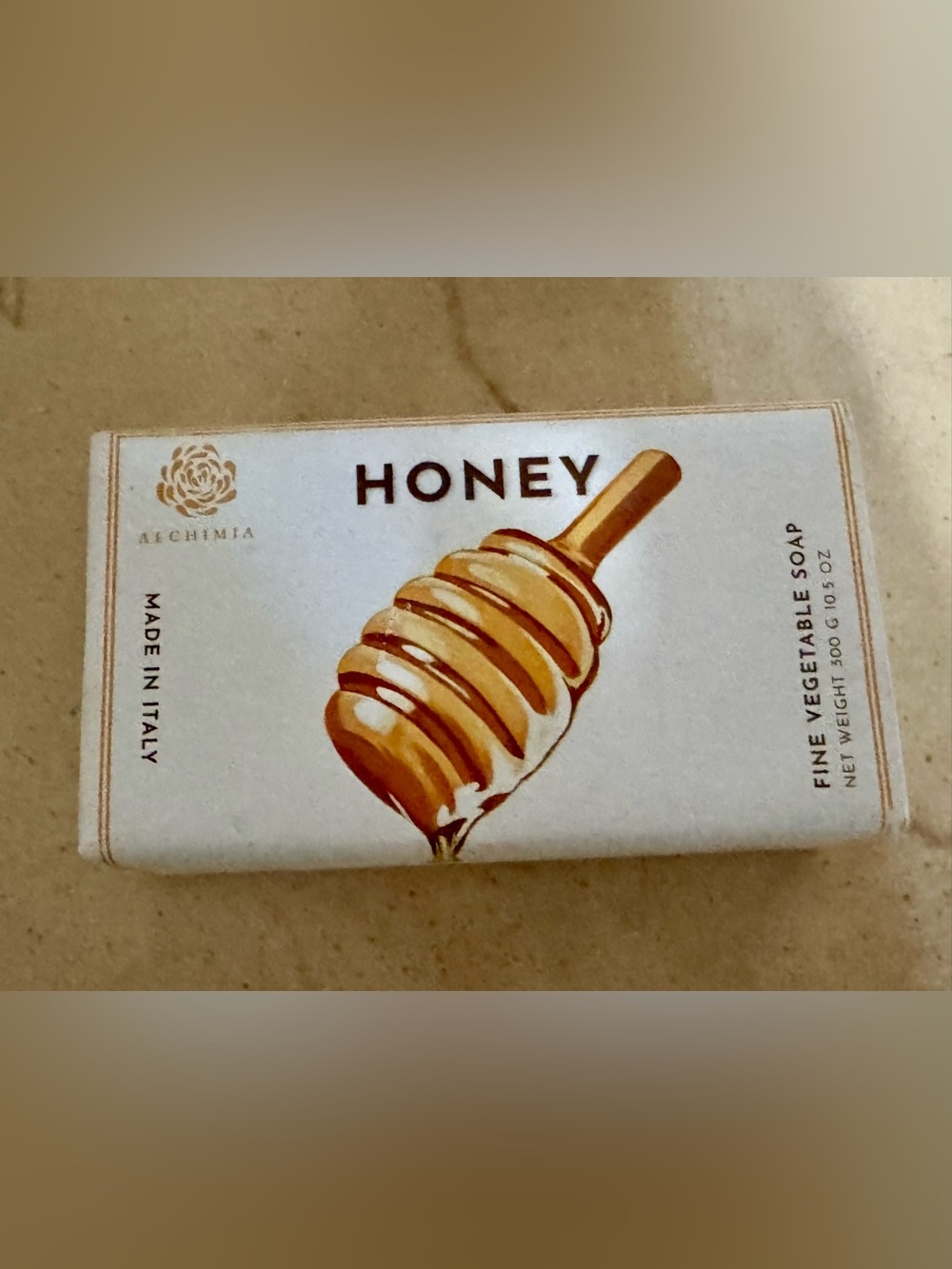 Honey Soap Bar - Made in Italy New